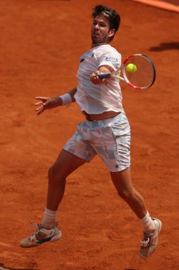 Roma, İtalya 13.05.2024: TSITSIPAS GREEK vs NORRIE GBR Internazionali BNL 2024 MENS ATP 1000 Açık tenis turnuvası sırasında CENTER COURT