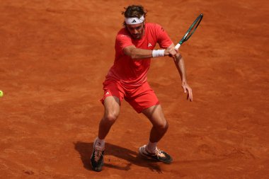 Roma, İtalya 13.05.2024: TSITSIPAS GREEK vs NORRIE GBR Internazionali BNL 2024 MENS ATP 1000 Açık tenis turnuvası sırasında CENTER COURT