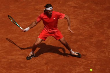 Roma, İtalya 13.05.2024: TSITSIPAS GREEK vs NORRIE GBR Internazionali BNL 2024 MENS ATP 1000 Açık tenis turnuvası sırasında CENTER COURT
