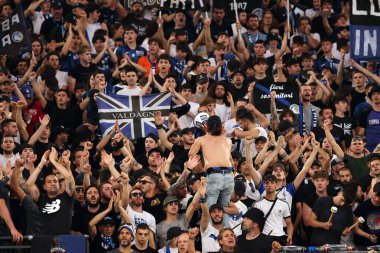 Roma, İtalya 15.05.2024: Atalanta taraftarları ITALY CUP 2023-2024, Coppa Italia Frecciarossa, futbol maçı Atalanta Bergamasca FC Juventus 'a karşı Roma Olimpiyat Stadyumu' nda.