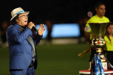Roma, İtalya 15.05.2024: ALBANO ile İtalya CUP 2023-2024 öncesi açılış töreni, Coppa Italia Frecciarossa, futbol maçı Atalanta Bergamasca FC Juventus 'a karşı Roma Olimpiyat Stadyumu' nda.