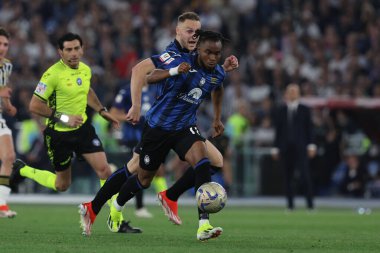 Roma, İtalya 15.05.2024: ADEMOLA LOOKMAN of Atalanta at the ITALY CUP 2023-2024, Coppa Italia Frecciarossa, futbol maçı Atalanta Bergamasca 'ya karşı Roma Olimpiyat Stadyumu' nda FC Juventus.