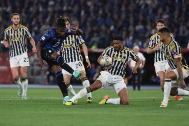 Roma, İtalya 15.05.2024: Atalanta 'nın EL BILAL TOURE' si ITALY CUP 2023-2024, Coppa Italia Frecciarossa, futbol maçı Atalanta Bergamasca-FC Juventus 'a karşı Roma Olimpiyat Stadyumu' nda.