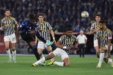 Roma, İtalya 15.05.2024: Atalanta 'nın EL BILAL TOURE' si ITALY CUP 2023-2024, Coppa Italia Frecciarossa, futbol maçı Atalanta Bergamasca-FC Juventus 'a karşı Roma Olimpiyat Stadyumu' nda.