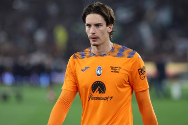 Roma, İtalya 15.05.2024: ITALY CUP 2023-2024 yenilgisinden sonra Atalanta oyuncularının hayal kırıklığı, Coppa Italia Frecciarossa, futbol maçı Atalanta Bergamasca ile Roma Olimpiyat Stadyumu 'nda oynanan FC Juventus karşılaşması.