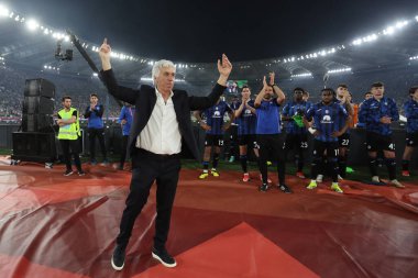 Roma, İtalya 15.05.2024: İtalya ITALY CUP 2023-2024, Coppa Italia Frecciarossa, futbol maçı Atalanta Bergamasca ile Roma Olimpiyat Stadyumu 'nda FC Juventus karşılaşması.