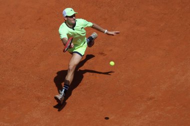 Roma, İtalya 16.05.2024: H.HURKACZ - TOMMY PAUL (ABD) Internazionali BNL 2024 Erkekler Atp 1000 Açık tenis turnuvası sırasında Roma 'da Grand Stand Arena' da .