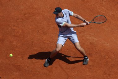 Roma, İtalya 16.05.2024: H.HURKACZ - TOMMY PAUL (ABD) Internazionali BNL 2024 Erkekler Atp 1000 Açık tenis turnuvası sırasında Roma 'da Grand Stand Arena' da .