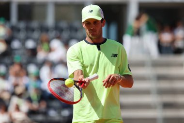 Roma, İtalya 16.05.2024: H.HURKACZ - TOMMY PAUL (ABD) Internazionali BNL 2024 Erkekler Atp 1000 Açık tenis turnuvası sırasında Roma 'da Grand Stand Arena' da .