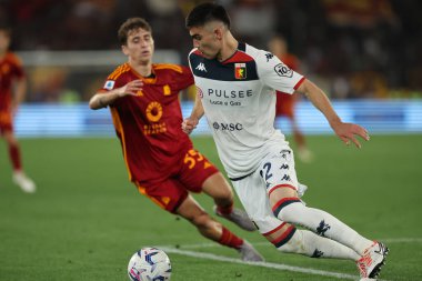 Roma, İtalya 19.05.2024: İtalya Serisi A TIM 2023-2024 maçında Alessandro Vogliaccoof Genoa, Roma 'daki Olimpiyat Stadyumu' nda AS ROMA ile GENOA Cricket ve Football Club karşılaşması