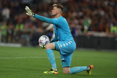 Roma, İtalya 19.05.2024: İtalyan Serisi A TIM 2023-2024 futbol karşılaşmasında Josep Martinez, Roma 'daki Olimpiyat Stadyumu' nda AS ROMA, GENOA Cricket ve Football Club 'a karşı.