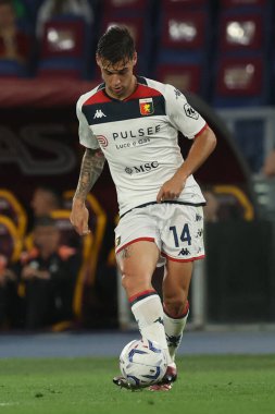 Roma, İtalya 19.05.2024: İtalya Serisi A TIM 2023-2024 maçında Alessandro Vogliaccoof Genoa, Roma 'daki Olimpiyat Stadyumu' nda AS ROMA ile GENOA Cricket ve Football Club karşılaşması