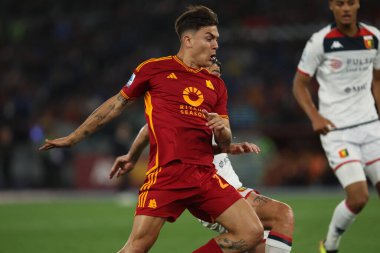 Roma, İtalya 19.05.2024: İtalya Serisi A TIM 2023-2024 futbol karşılaşmasında AS ROMA ile GENOA Cricket ve Roma Olimpiyat Stadyumu 'nda Football Club.