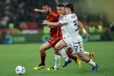 Roma, İtalya 19.05.2024: İtalya Serisi A TIM 2023-2024 maçında Alessandro Vogliaccoof Genoa, Roma 'daki Olimpiyat Stadyumu' nda AS ROMA ile GENOA Cricket ve Football Club karşılaşması