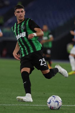 Roma, İtalya 26.05.2024: İtalya Serisi A TIM 2023-2024 futbol karşılaşması sırasında Roma Olimpiyat Stadyumu 'nda SS LAZIO - S SASSUOLO.