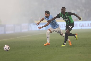 Roma, İtalya 26.05.2024: Lazio 'lu Toma Basic, İtalya Serisi A TIM 2023-2024 futbol karşılaşmasında Salernitana Weissman, Roma Olimpiyat Stadyumu' nda SS LAZIO - SASSUOLO.