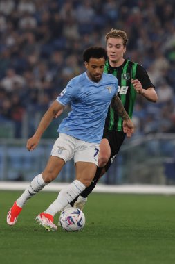 Roma, İtalya 26.05.2024: İtalyan Serie A TIM 2023-2024 futbol karşılaşmasında Felipe Anderson Roma Olimpiyat Stadyumu 'nda SS LAZIO SASSUOLO' ya karşı.