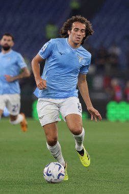 Roma, İtalya 26.05.2024: İtalyan Serisi A TIM 2023-2024 futbol karşılaşmasında Lazio 'lu Matteo Guendouzi Roma Olimpiyat Stadyumu' nda SS LAZIO - SASSUOLO.