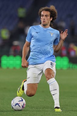 Roma, İtalya 26.05.2024: İtalyan Serisi A TIM 2023-2024 futbol karşılaşmasında Lazio 'lu Matteo Guendouzi Roma Olimpiyat Stadyumu' nda SS LAZIO - SASSUOLO.