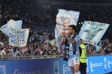 Roma, İtalya 26.05.2024: Lazio 'dan Felipe Anderson' ın son maçı, İtalya Serisi A TIM 2023-2024 futbol karşılaşması sonunda Roma Olimpiyat Stadyumu 'nda SS LAZIO - SASSUOLO.