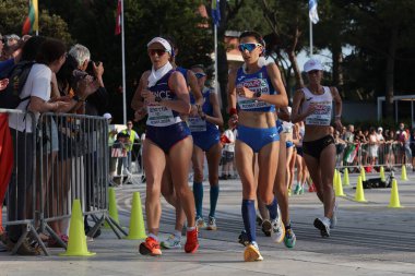 Roma, İtalya 7.06.2024: Nicoletta Palmisano, Beretta, 20 km Walw Kadın Avrupa Atletizm Şampiyonası 2024 Roma Olimpiyat Stadyumu