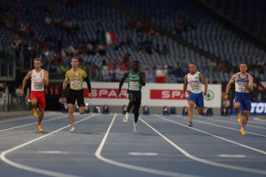 Roma, İtalya 7.06.2024: 20 Yarış Walw Kadın Avrupa Atletizm Şampiyonası 2024 Roma Olimpiyat Stadyumu