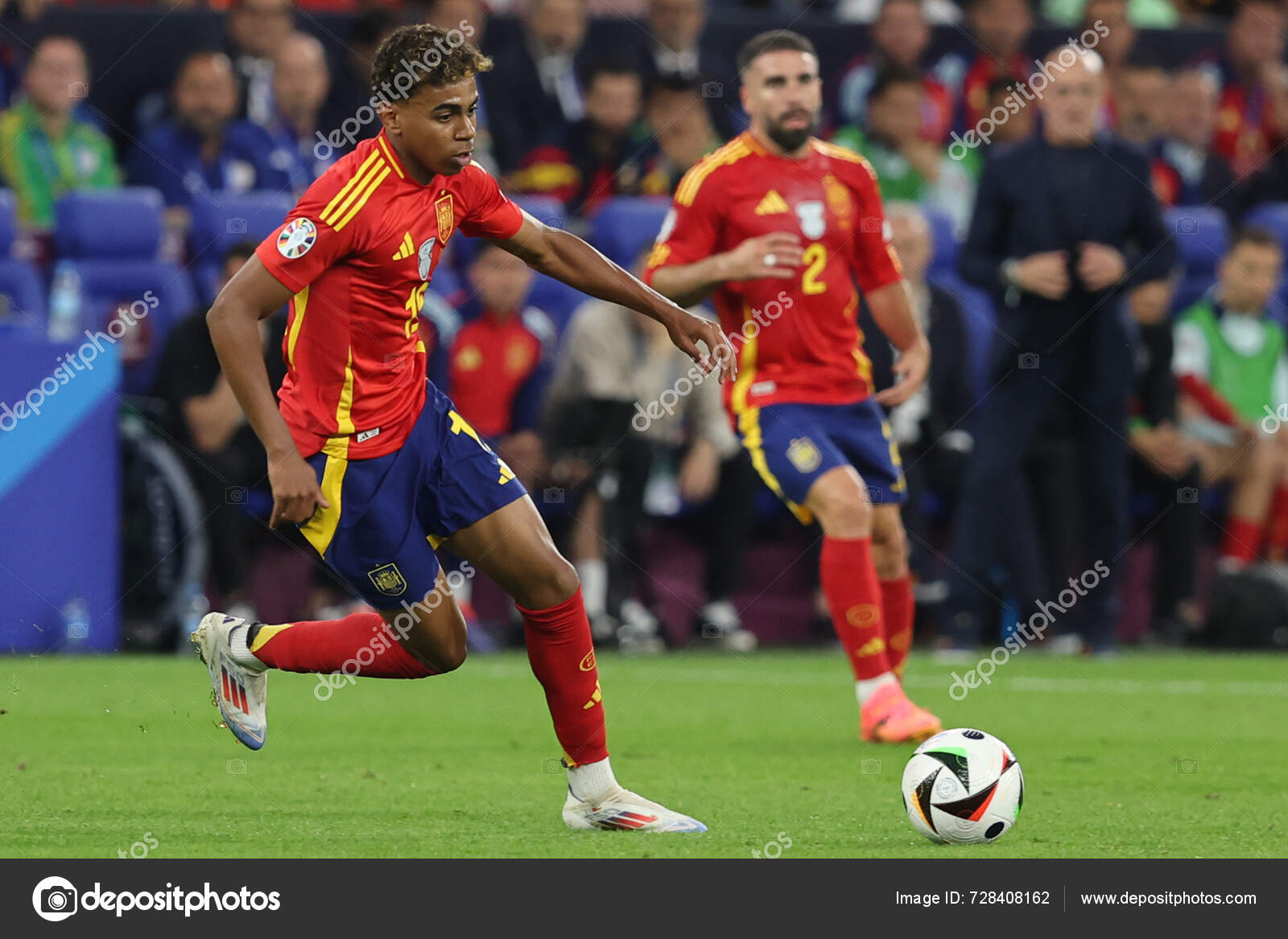 Gelsenkirchen Alemania 2024 Lamine Yamal Espa a Durante Partido F tbol gelsenkirchen-alemania-2024-lamine-yamal-espa-a-durante-partido-f-tbol
