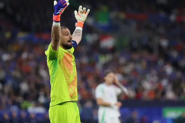 stock image Gelsenkirchen, Germany 20.06.2024:  Gianluigi Donnarumma of Italy during   the UEFA EURO 2024 group stage B football match between Spain vs Italy at Veltins Arena stadium in Gelsenkirchen.