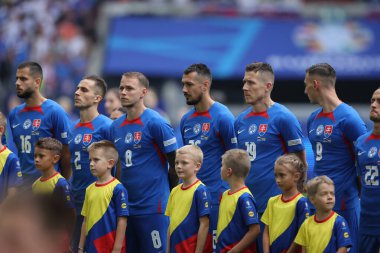 Düsseldorf, Almanya 21.06.2024: Dusseldorf 'taki Dsseldorf Arena' da Slovakya ile Ukrayna arasında oynanan E aşaması grup futbol maçı