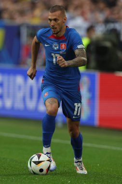 Düsseldorf, Almanya 21.06.2024: Dusseldorf 'taki Dsseldorf Arena' da Slovakya ile Ukrayna arasında oynanan E aşaması grup futbol maçı