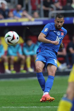 Düsseldorf, Almanya 21.06.2024: Dusseldorf 'taki Dsseldorf Arena' da Slovakya ile Ukrayna arasında oynanan E aşaması grup futbol maçı