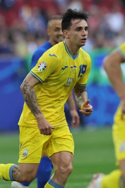 Düsseldorf, Almanya 21.06.2024: Dusseldorf 'taki Dsseldorf Arena' da Slovakya ile Ukrayna arasında oynanan E aşaması grup futbol maçı