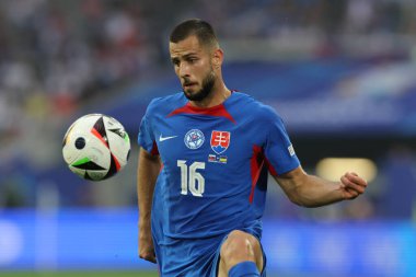 Düsseldorf, Almanya 21.06.2024: Dusseldorf 'taki Dsseldorf Arena' da Slovakya ile Ukrayna arasında oynanan E aşaması grup futbol maçı