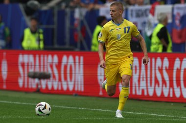 Düsseldorf, Almanya 21.06.2024: Dusseldorf 'taki Dsseldorf Arena' da Slovakya ile Ukrayna arasında oynanan E aşaması grup futbol maçı