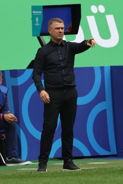 Düsseldorf, Almanya 21.06.2024: Dusseldorf 'taki Dsseldorf Arena' da Slovakya ile Ukrayna arasında oynanan E aşaması grup futbol maçı