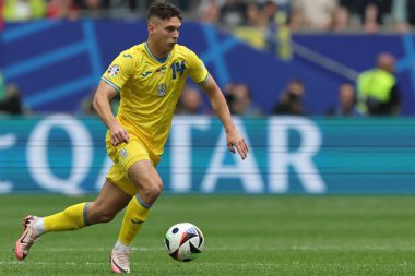 Düsseldorf, Almanya 21.06.2024: Dusseldorf 'taki Dsseldorf Arena' da Slovakya ile Ukrayna arasında oynanan E aşaması grup futbol maçı