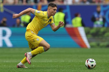 Düsseldorf, Almanya 21.06.2024: Dusseldorf 'taki Dsseldorf Arena' da Slovakya ile Ukrayna arasında oynanan E aşaması grup futbol maçı
