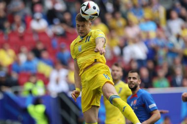 Düsseldorf, Almanya 21.06.2024: Dusseldorf 'taki Dsseldorf Arena' da Slovakya ile Ukrayna arasında oynanan E aşaması grup futbol maçı