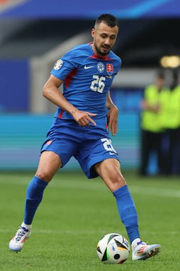 Düsseldorf, Almanya 21.06.2024: Dusseldorf 'taki Dsseldorf Arena' da Slovakya ile Ukrayna arasında oynanan E aşaması grup futbol maçı