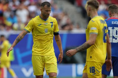 Düsseldorf, Almanya 21.06.2024: Dusseldorf 'taki Dsseldorf Arena' da Slovakya ile Ukrayna arasında oynanan E aşaması grup futbol maçı