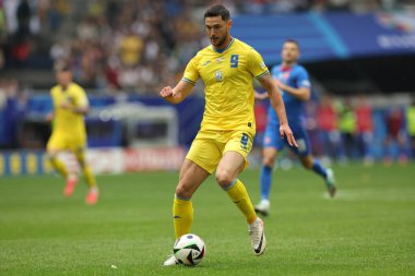 Düsseldorf, Almanya 21.06.2024: Dusseldorf 'taki Dsseldorf Arena' da Slovakya ile Ukrayna arasında oynanan E aşaması grup futbol maçı