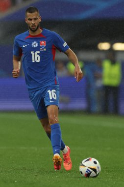 Düsseldorf, Almanya 21.06.2024: Dusseldorf 'taki Dsseldorf Arena' da Slovakya ile Ukrayna arasında oynanan E aşaması grup futbol maçı