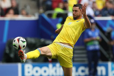 Düsseldorf, Almanya 21.06.2024: Dusseldorf 'taki Dsseldorf Arena' da Slovakya ile Ukrayna arasında oynanan E aşaması grup futbol maçı