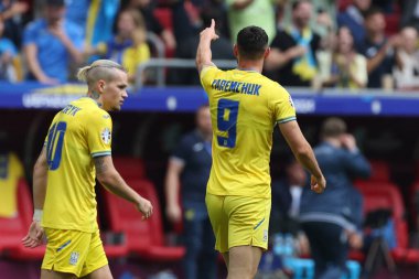 Düsseldorf, Almanya 21.06.2024: Dusseldorf 'taki Dsseldorf Arena' da Slovakya ile Ukrayna arasında oynanan E aşaması grup futbol maçı