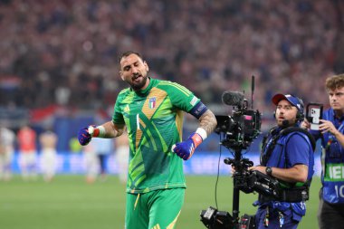 Leipzig, Almanya 24.06.2024: UEFA EURO 2024 Matchday 3 maçında, Hırvatistan ile İtalya arasındaki B aşaması futbol maçı Leipzig Stadyumu 'nda gerçekleşti..