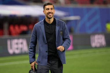 Leipzig, Almanya 24.06.2024: UEFA EURO 2024 Maçı sonunda İtalyan Mattia Zaccagni, Hırvatistan ile İtalya arasında Leipzig Stadyumu 'nda oynanan B aşaması futbol karşılaşması..