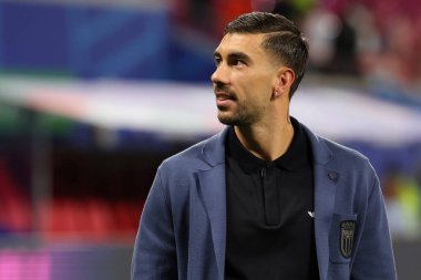 Leipzig, Almanya 24.06.2024: UEFA EURO 2024 Maçı sonunda İtalyan Mattia Zaccagni, Hırvatistan ile İtalya arasında Leipzig Stadyumu 'nda oynanan B aşaması futbol karşılaşması..