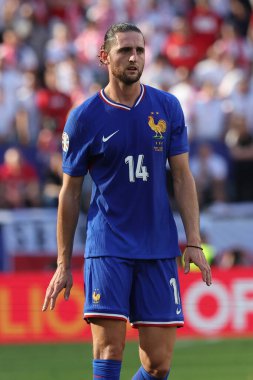 Dortmund, Almanya 25.06.2024: UEFA EURO 2024 maçında Fransız Adrien Rabiot, Fransa ile Polonya arasındaki D aşaması futbol maçı BVB Stadion Dortmund.