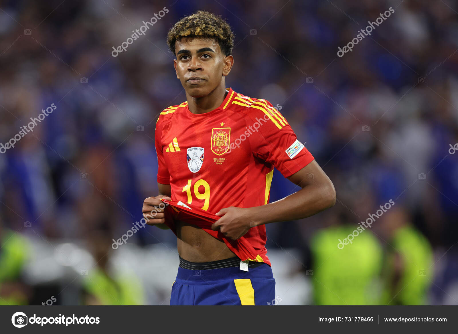 Munich Germany 2024 Lamine Yamal Spain Uefa Euro 2024 Semi — Stock