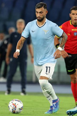 Roma, İtalya 18.08.2024: Lazio 'lu Taty Castellanos İtalya Futbol Şampiyonası Serie A Enilive 2024-2025 karşılaşmasında 18 Ağustos 2024' te Roma 'daki Stadio Olimpico' da SS Lazio - Venezia FC karşılaşması.